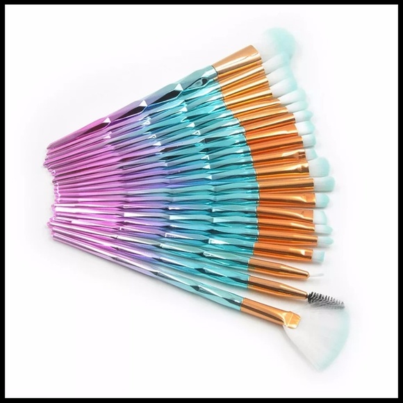 NEW 20pcs Unicorn Makeup Brush Set - Picture 6 of 6